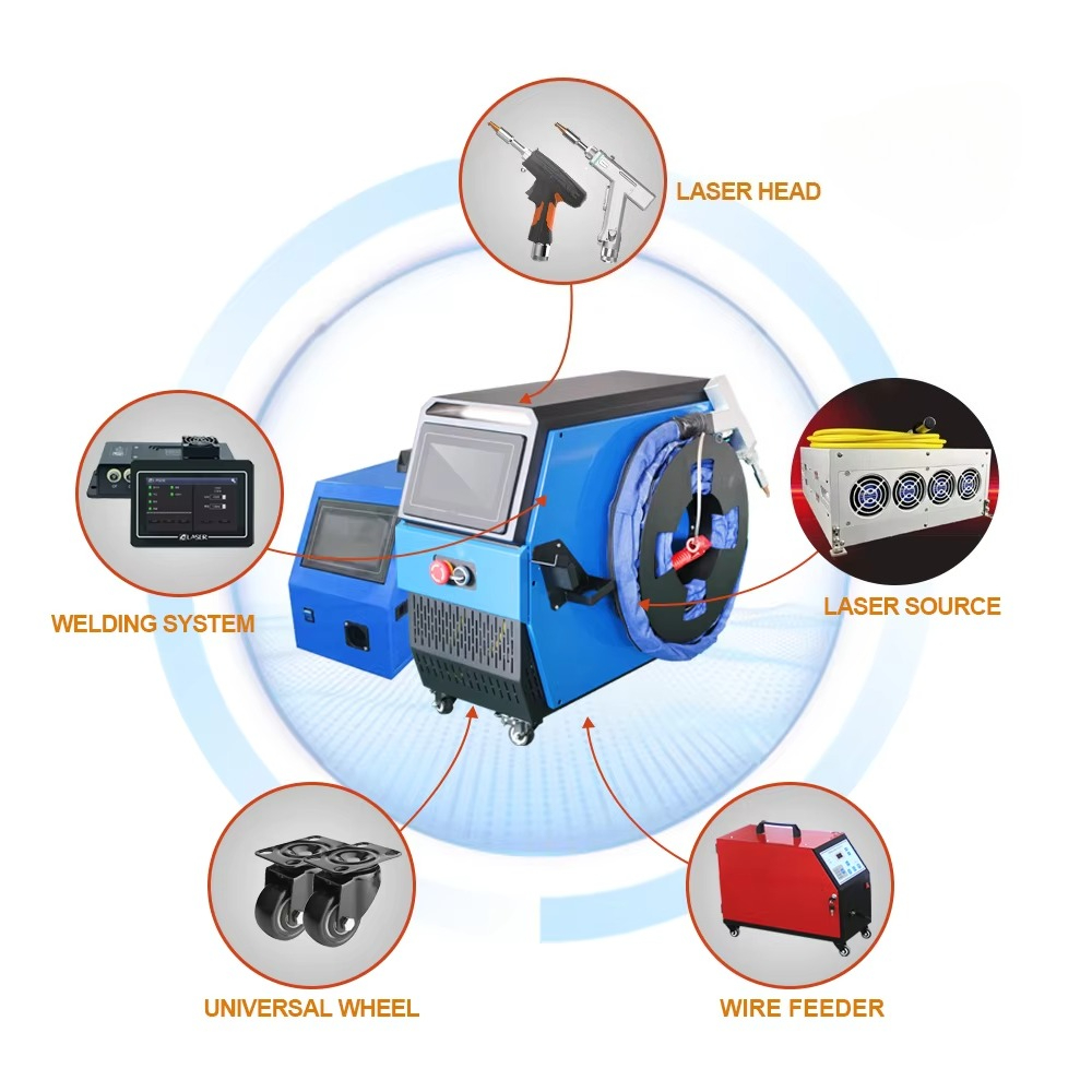 Laser Welding Machine 3 In 1 Cutting Cleaning - Портативный ручной лазерный аппарат 3-в-1 с