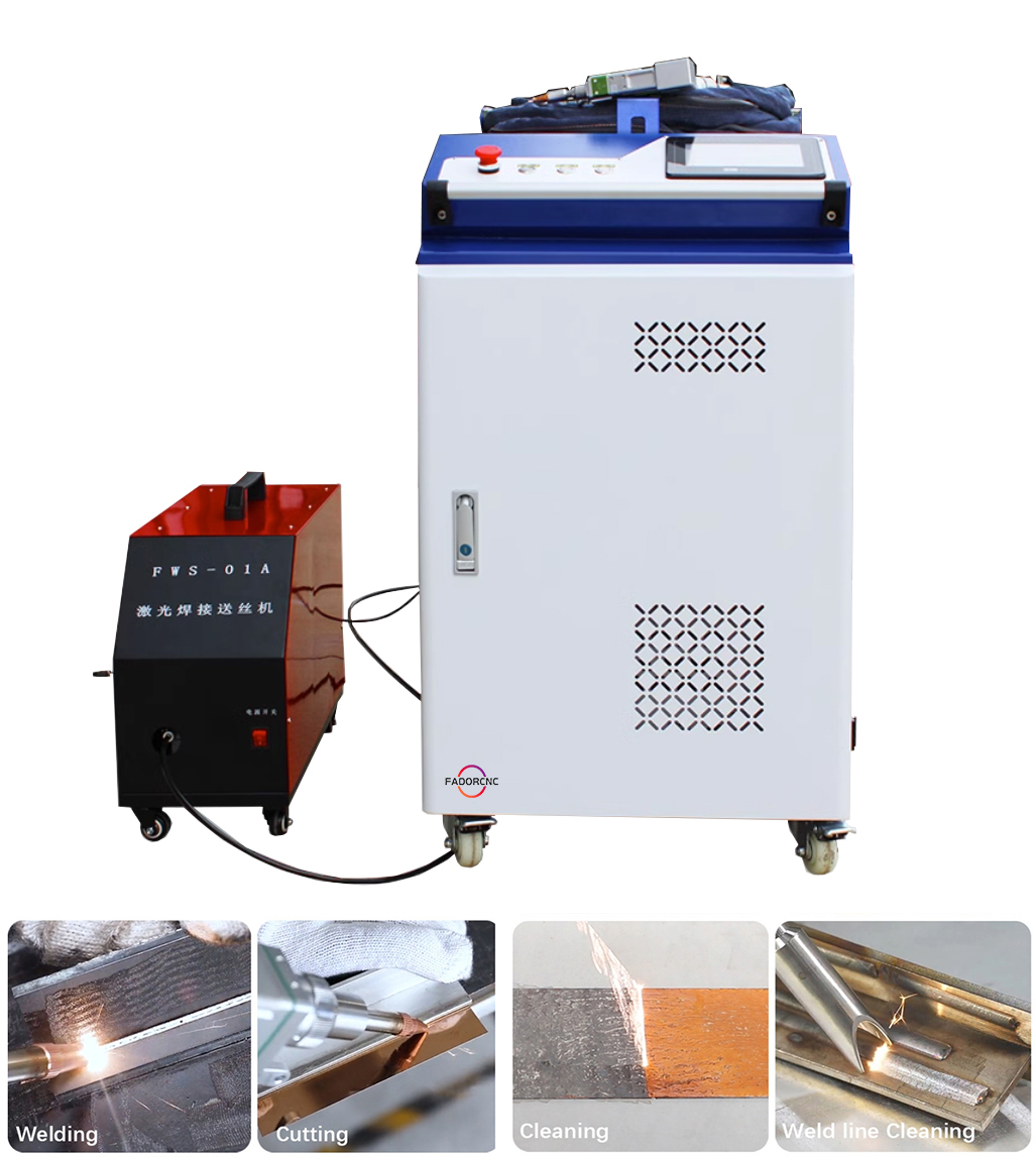4 в 1 волоконный лазер 1000Вт  – обзор и цена Laser Cleaning Machine 2000W